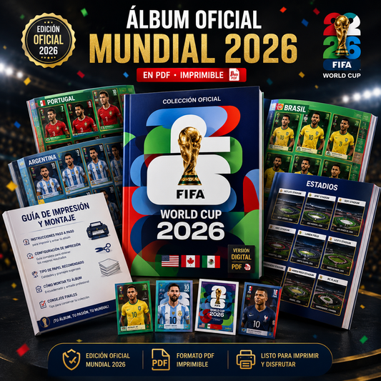 Pack Completo Álbum Mundial 2026 en PDF